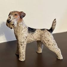 Antique Cold Painted Vienna Bronze Airdale Fox Terrier Dog ...