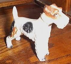 Vintage Kreiss ceramic Terrier dog figurine with original ...