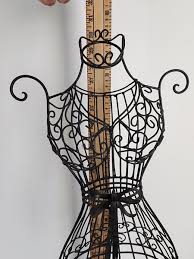 Black Metal Wire Dress Form Mannequin Jewelry Stand ...