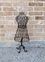 Vintage Inspired Black Wrought Iron Dress Form/jewelry or ...