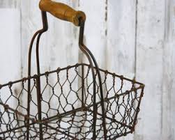 Primitive style two-tiered metal wire display basket stand – JaBella Designs