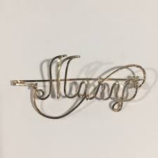 Jewelry | 14k Yellow Gold Mary Name Brooch Pin | Poshmark