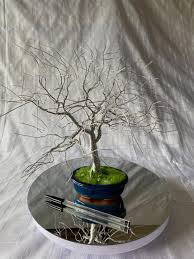 Silver Winter Bonsai Tree,bonsai Tree Sculpture,wire Tree ...