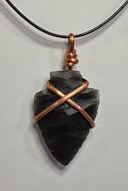 Copper wire wrapped Native American Flint-Style Arrowhead ...