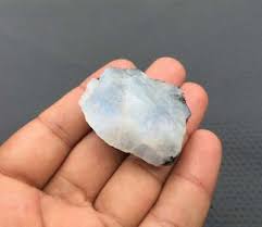 Natural Rainbow Moonstone, Cabbing Raw 1 Piece Blue Fire ...