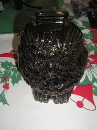 Vintage Anchor Hocking Owl Bank - Etsy