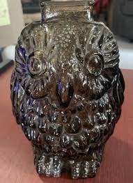 Wise Old Owl Glass Bank | eBay