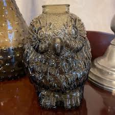 Accents | Vintage Smokey Grey Wise Old Owl Coin Bank | Poshmark