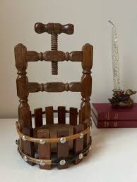 Vintage Wooden Nut Bowl With Built in Nut Cracker - Etsy