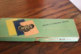 VINTAGE WISS MODEL CB9 PINKING SHEARS SCISSORS IN ORIGINAL ...