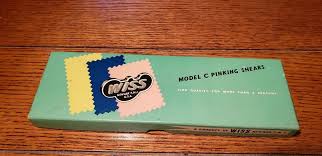 VINTAGE J.WISS & SONS MODEL C PINKING SHEARS IN ORIGINAL BOX ...