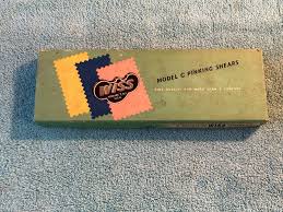 J Wiss & Sons Model C Pinking Shears Sewing Scissors VTG | eBay