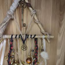 Witch Bells Dream Catcher Triangle Door Hangers Wind Chimes ...