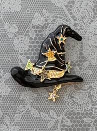 Witch Hat Vintage Style Brooch - Etsy