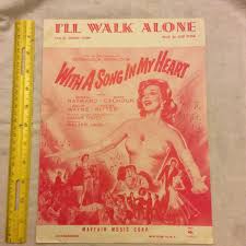 vintage 1950s sheet music - Susan Hayward-I'll Walk Alone ...