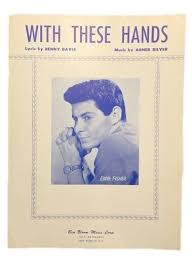 Sheet Music 1950 With These Hands Eddie Fisher Piano Guitar ...