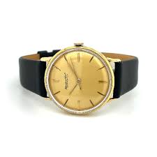 18K Yellow Gold Estate International Watch Collection Mens ...