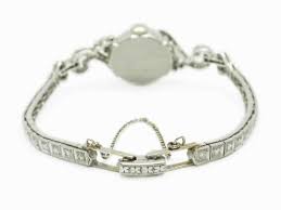 Ladies Hamilton Diamond Platinum Watch - Jewelry & Coin Mart, Schaumburg, IL