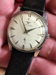 VINTAGE WITTNAUER MENS MID-CENTURY AUTOMATIC Crosshair Dial ...