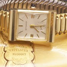 Gold Wittnauer Wrist Watch with Original Box | Vintage Swiss ...