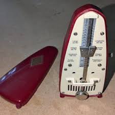 Vintage Wittner Metronome, Taktell Piccolo Burgundy With Original Box - Etsy Denmark