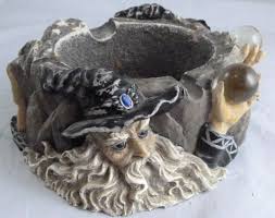 Vintage Adams Apple Creations Ashtray Wizard Crystal Ball Butt Outz Ash 2004 | eBay