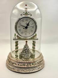 Vintage Wallace Silver-plated Musical Clock ~ Christmas Globe Domed Clock - Etsy