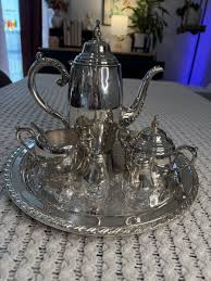 Beautiful Vintage WM A Rogers Silver Plated 7 Piece Tea Set ...