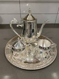 Silver Plated Tea Set with Tray | eBay