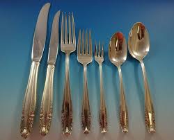 Stradivari by Wallace Sterling Silver Flatware Set For 8 Ser