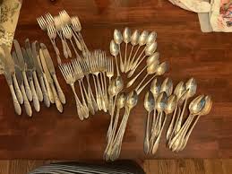 VINTAGE SILVERPLATE FLATWARE 10+ -5 PIECE SET. LADY HAMILTON PATTERN 83 PIECE. | eBay