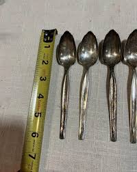 Collection of Silver Rough Edged Spoons- Set of 7 - Etsy