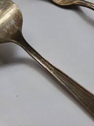 Royal Saxony Silverplate Serving Fork And Appetizer Fork 2 ...