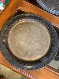 Vintage Silver Plate 12 1/4” Round Serving Tray | eBay