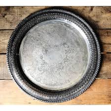 Vintage Wm Rogers & Son Round Pierced Edge Silver Serving ...