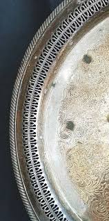 Antique Wm Rogers Silver Plate #172 Engraved 15” Tray & Match Vegetable 12” Dish | eBay