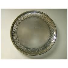 Manning Bowman Reticulated Plate. For Sale at Ruby Lane