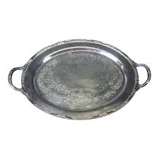 Late 20th Century Silverplate Oval Rogers & Bro #2380 Rose ...