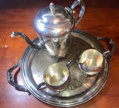 Tea Service Federal Silver Co vintage Antique Silverplate ...