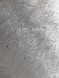 WM Rogers Large Silverplate Serving Platter With Floral ...