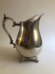 Vintage Wm Rogers Silver Plated Pitcher | Chairish