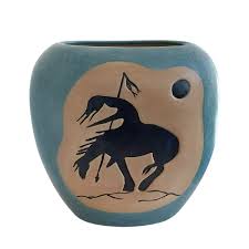 Vtg Navajo Indian Pillow Vase Hand Crafted Ceramic Signed ...