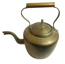 Antique Vintage Copper/Brass Kettle and brass Stand | eBay