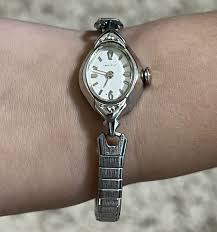 RARE CARAVELLE WOMEN'S WATCH SILVER COLOR, 10K ROLLED GOLD ...