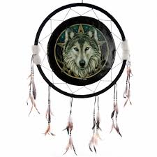 Amazon.com: Dreamcatcher Print - Lisa Parker Wolf Head 60cm : Home & Kitchen