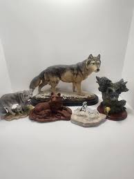 Wolf Figurines - Wolves - Wolf Decor - Animals - Animal Decor ...