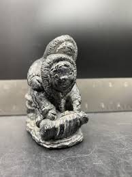 Wolf Original Sculpture Inuit Eskimo Children Sledding ...