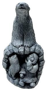 Vintage Mt St Helen's Volcanic Ash Sculpture Eskimo Wolf ...