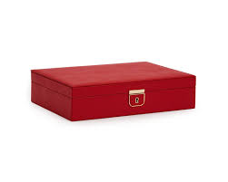 Palermo Medium Jewelry Box - Red :: Legend Jewelers