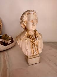 Vintage Bust of Wolfgang Amadeus Mozart. Music Enthusiast ...